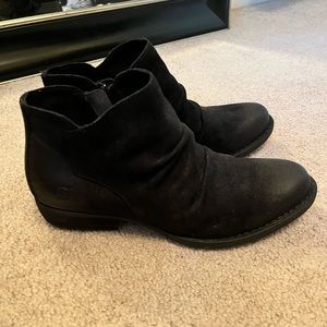 Born Black Ankle Boots Booties Size 8.5M